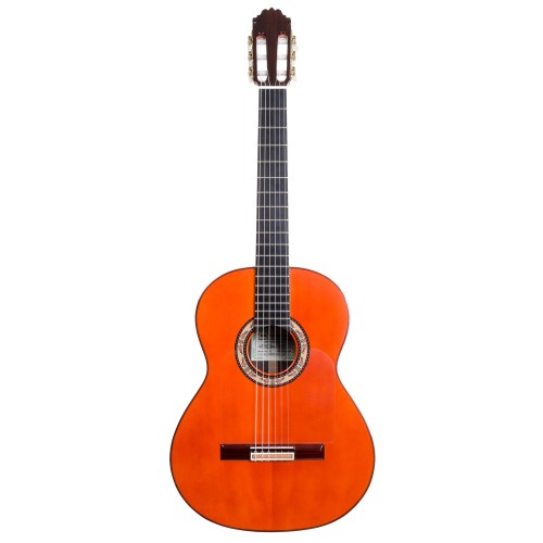 Guitarra Flamenca Sanchis 1F EX Madagascar Tapa Gomalaca Natural con Estuche de madera
