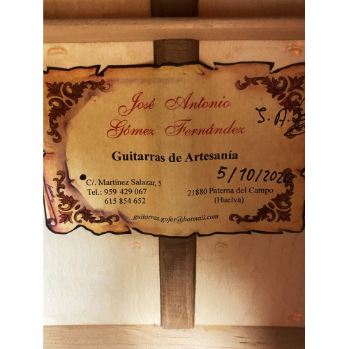 Guitarra José Antonio Gómez Fernández Arce Ojo de Perdiz