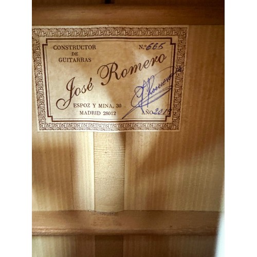 Guitarra Flamenca de José Romero del 2019