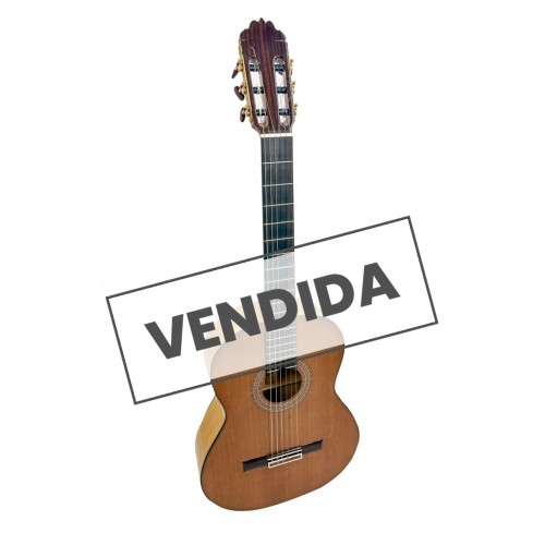 GUITARRA FLAMENCA HERMANOS SANCHIS CIPRÉS ORO VIEJO CON FUNDA RÍGIDA