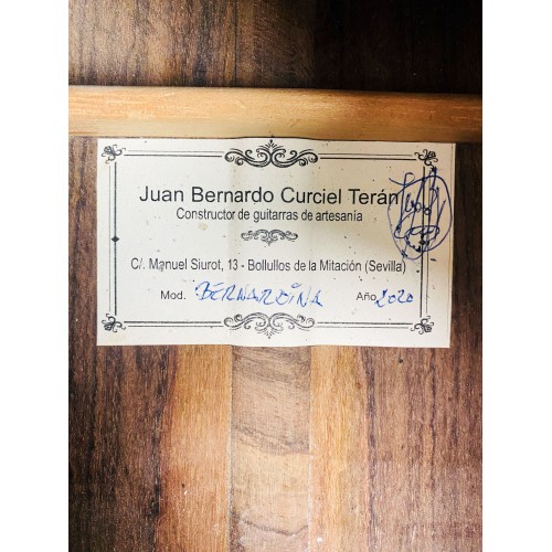 Guitarra Flamenca Juan Bernardo Curciel Teran modelo Bernardina 2020