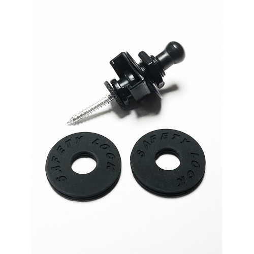 JUEGO DE 2 ENGANCHES SUJETA CORREAS NEGRO