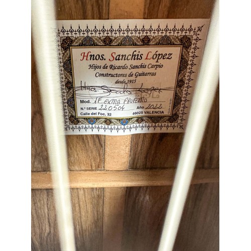 Guitarra Flamenca Hermanos Sanchís 1F Extra Pauferro con tapa Pino Abeto