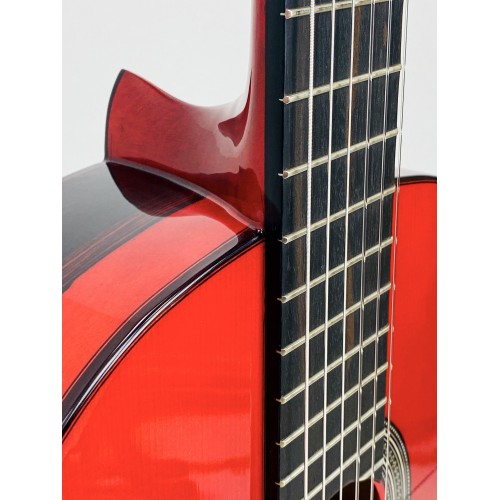 GUITARRA FLAMENCA PRUDENCIO SÁEZ 3FL (37) ROJA con tapa de pino