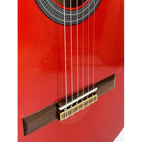 GUITARRA FLAMENCA PRUDENCIO SÁEZ 3FL (37) ROJA con tapa de pino
