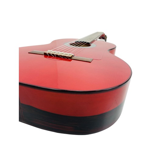 GUITARRA FLAMENCA PRUDENCIO SÁEZ 3FL (37) ROJA con tapa de pino