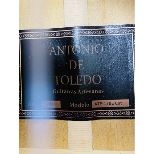 Guitarra luthier Antonio de Toledo ATF-17BR-CE Roja con Cutaway y Previo Fishman PSY-301