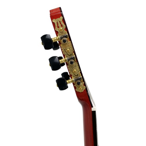 Guitarra Flamenca Modesto Malla Candela PALOSANTO ROJA CON TAPA MACIZA