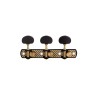Clavijero Aparicio modelo Toledo negro/oro con palomilla de ébano, y fabricado en España