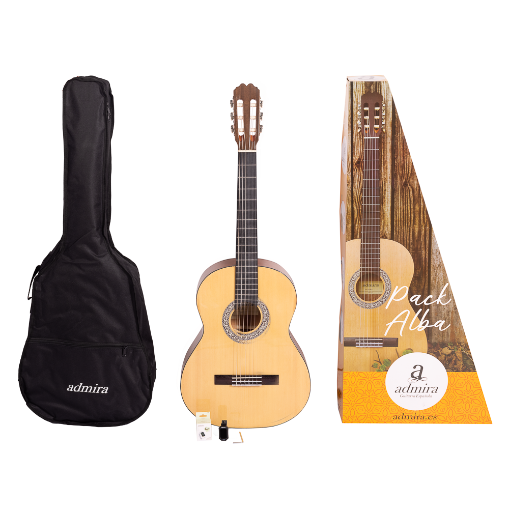 PACK DE GUITARRA CLÁSICA ADMIRA ALBA 3/4 SERIE INICIACIÓN