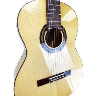 Guitarra Flamenca Vicente Tatay C320.593B de Cipres (Sicomoro) y Tapa Maciza