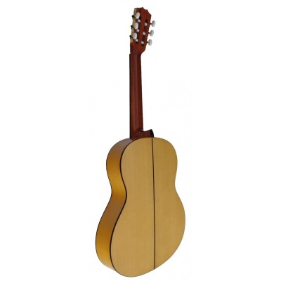 GUITARRA FLAMENCA VICENTE TATAY BLANCA C320.595B DE SICOMORO Y CON TAPA MACIZA