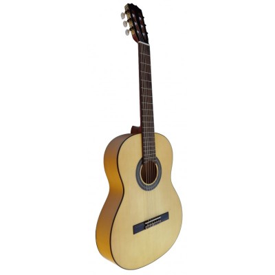 GUITARRA FLAMENCA VICENTE TATAY BLANCA C320.595B DE SICOMORO Y CON TAPA MACIZA