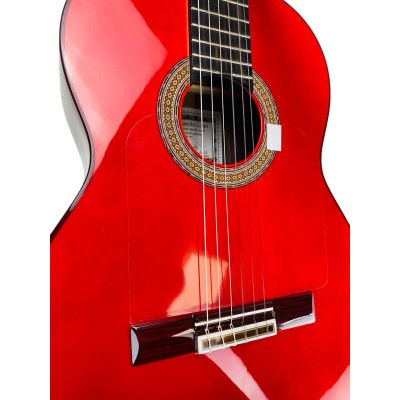 Guitarra Flamenca Hermanos Sanchis Solea PS Roja de Palosanto con tapa de Pino Abeto Alemán