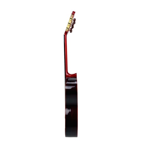 Guitarra Flamenca Hermanos Sanchis Solea PS Roja de Palosanto con tapa de Pino Abeto Alemán