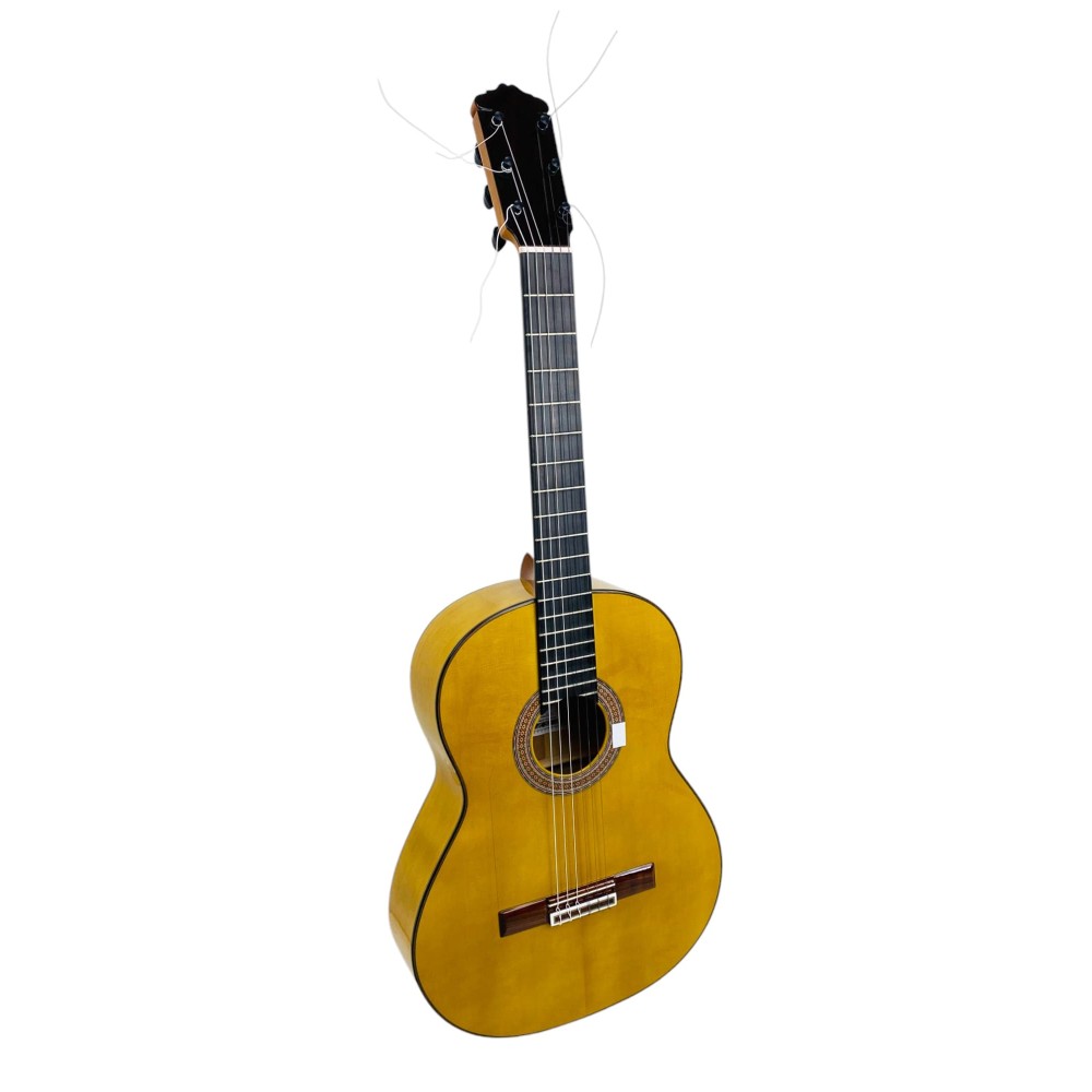 Guitarra Flamenca Hermanos Sanchis Solea Ciprés Oro Viejo con tapa de Pino Abeto Alemán con  clavijas mecánicas Vittner