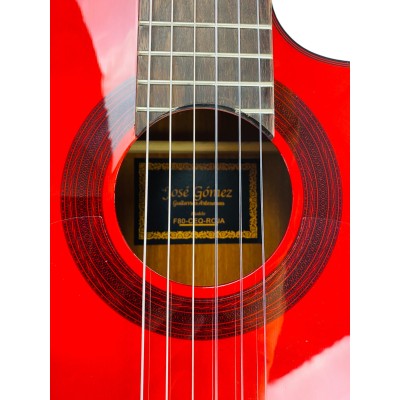 Guitarra Flamenca amplificada José Gómez Roja F80-R-EQ con previo OS1