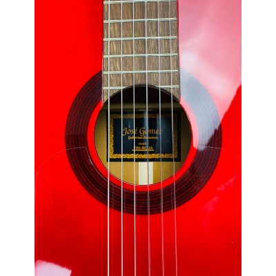 Guitarra Flamenca José Gómez F90-R Roja con tapa maciza