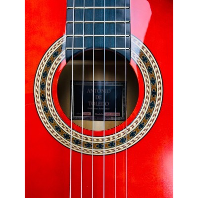 Guitarra Flamenca Antonio de Toledo AATF-17B Roja