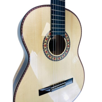 Guitarra Flamenca Antonio de Toledo AATF-17 Ebano Blanco