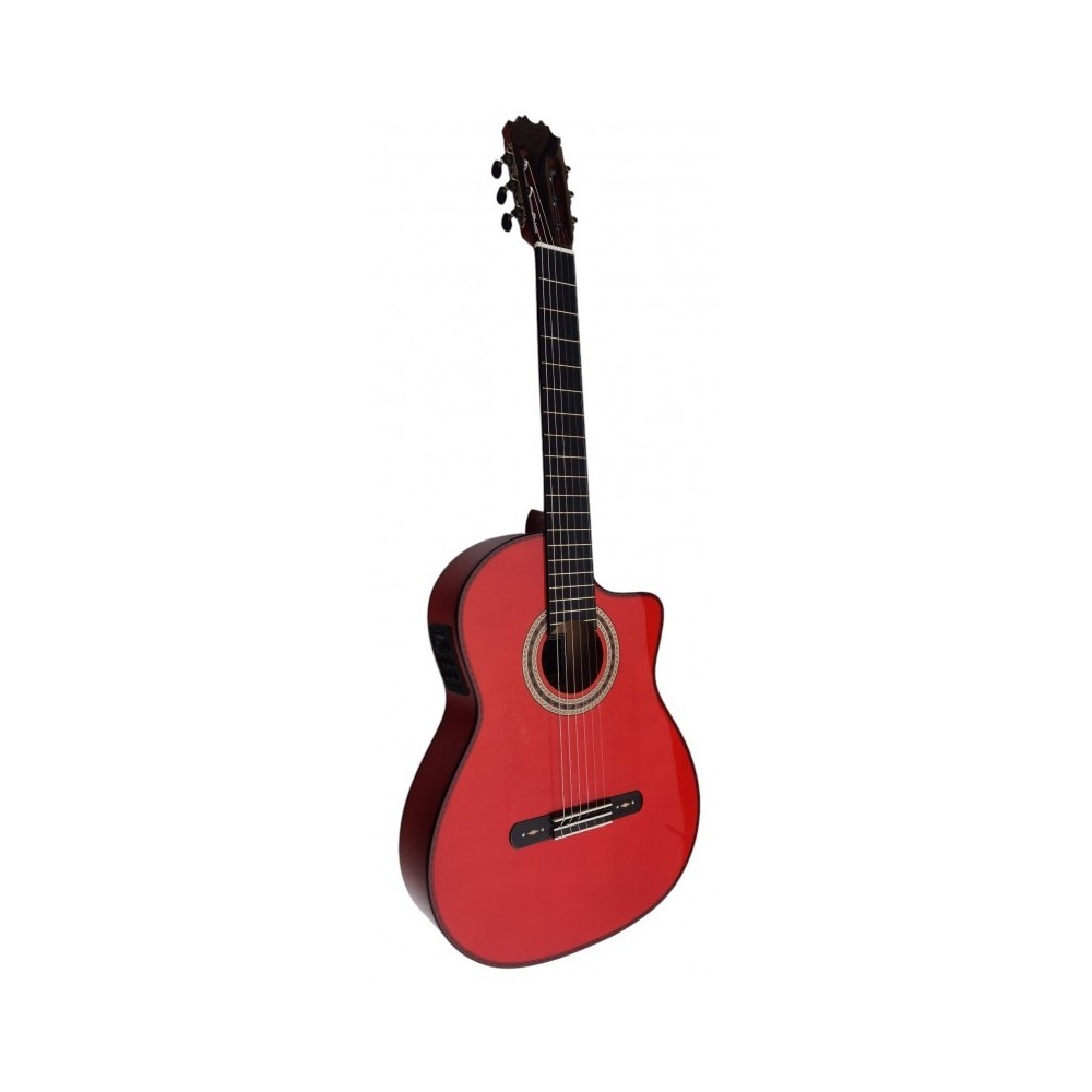 Guitarra Antonio de Toledo AATF-17BR amplificada con Cutaway y Previo Fishman PSY-301