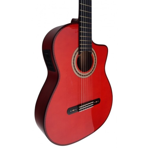 Guitarra Antonio de Toledo AATF-17BR amplificada con Cutaway y Previo Fishman PSY-301