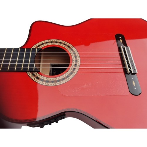 Guitarra Antonio de Toledo AATF-17BR amplificada con Cutaway y Previo Fishman PSY-301. Incluye funda 20mm