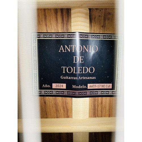 Guitarra Antonio de Toledo AATF-17NE con cutaway y Previo Fishman PSY-301