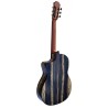 Guitarra Flamenca Martínez MF7 de Ebano Blanco con Cutaway y Previo Double MD100. Incluye funda de 20mm