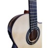 Guitarra Flamenca Martínez MF7 de Ebano Blanco con Cutaway y Previo Double MD100. Incluye funda de 20mm
