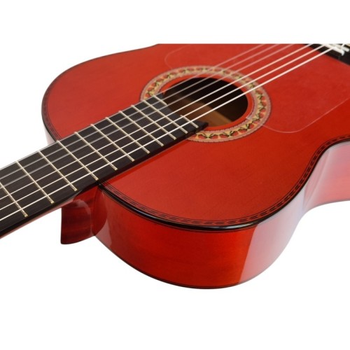 Guitarra Vicente Tatay  Mod. Pepe Habichuela Roja con tapa de Cedro. Incluye funda de 20mm
