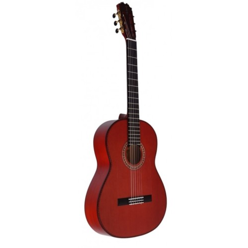 Guitarra Vicente Tatay  Mod. Pepe Habichuela Roja con tapa de Cedro. Incluye funda de 20mm