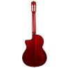 Guitarra Flamenca amplificada José Gómez Roja F80-R-EQ con previo Joyo con funda incluida 10mm
