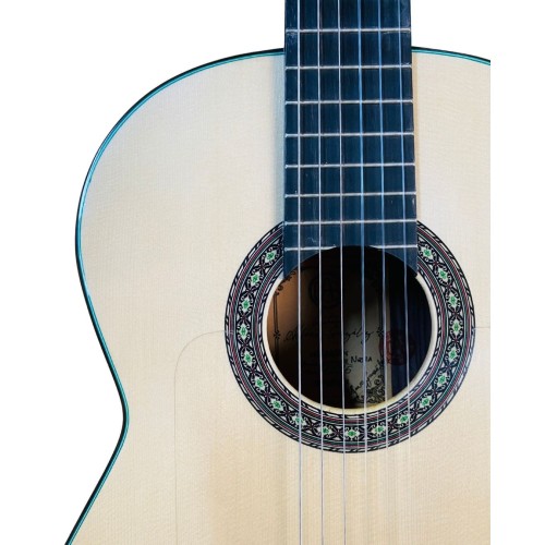 Guitarra Artesana Flamenca Alfonso González modelo Luthier Negra
