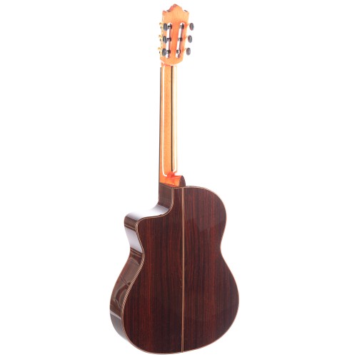 GUITARRA FLAMENCA ADMIRA LUCIA ROJA AMPLIFICADA