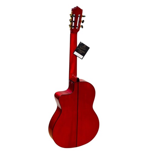 Guitarra Flamenca PRK Serie Plata Cut Roja EQ S1 Pro Max (F2ª R Cut Pino)