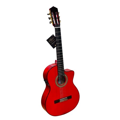 Guitarra Flamenca PRK Serie Plata Cut Roja EQ S1 Pro Max (F2ª R Cut Pino)