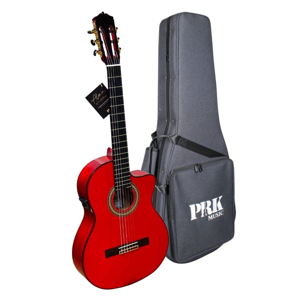 Guitarra Flamenca PRK Serie Plata Cut Roja EQ S1 Pro Max (F2ª R Cut Pino)