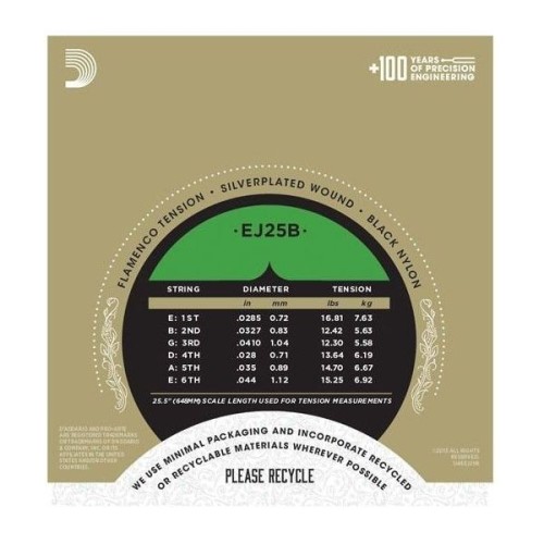 D´addario Pro-Arté EJ25B Juego de Cuerdas Guitarra Flamenca