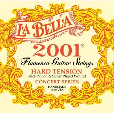 La Bella 2001 Tensión Fuerte Guitarra Flamenca juego de Cuerdas