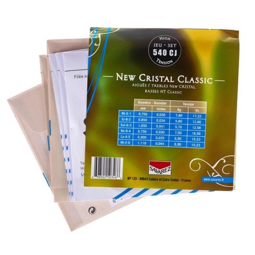 Juego de Cuerdas de Guitarra Savarez HT New Cristal Classic 540CJ.