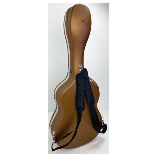 Estuche Guitarra Clásica y Flamenca de ABS Rapsody Dorado Mate