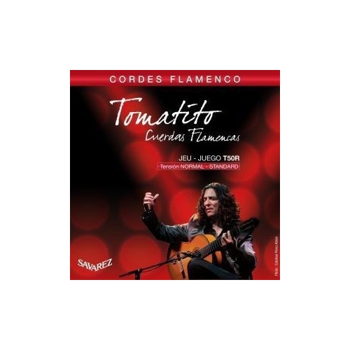 Juego de Cuerdas para Guitarra Flamenca Savarez Tomatito T50R. Tensión