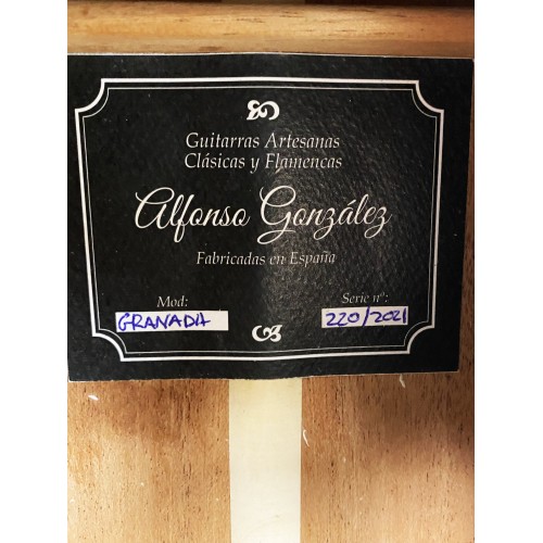 Guitarra Alfonso González Granada Sapelly Cedro