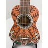 Ukelele Soprano Bamboo Orange Mandala B1E-OM