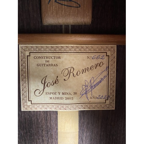 Guitarra Flamenca Artesana José Romero del 2020