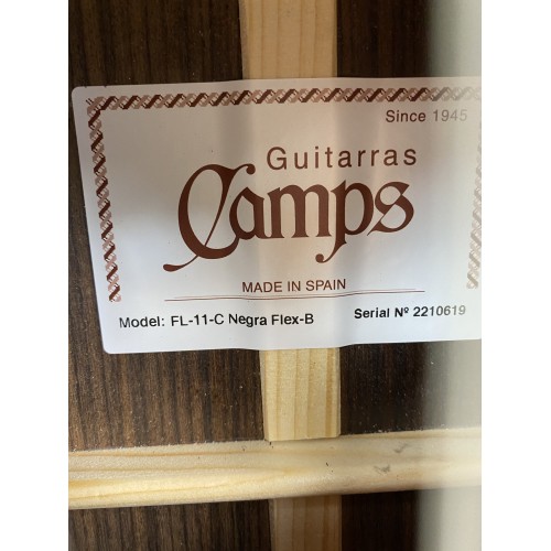 Guitarra Flamenca Camps FL-11-C Negra Flex BL