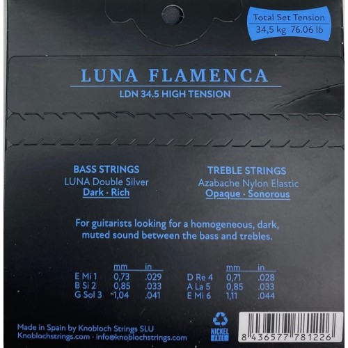 Knobloch Luna DS AZ High 34.5 Juego de Cuerdas