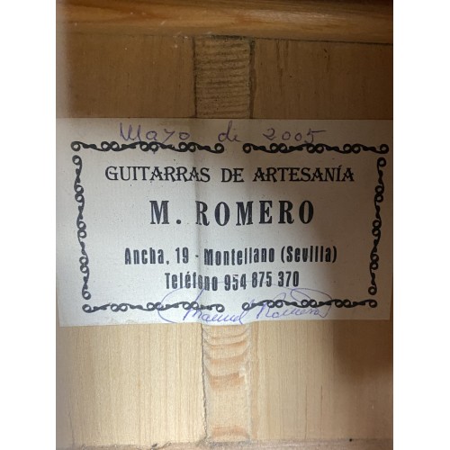Guitarra Flamenca de Manuel Romero 2005