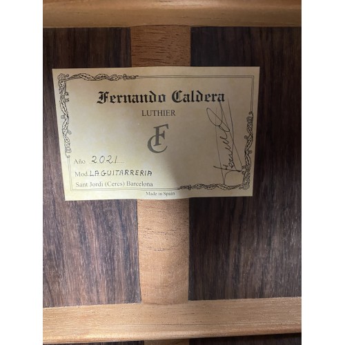 Guitarra Flamenca Fernando Caldera Palo Santo Cedro Palillos 2021